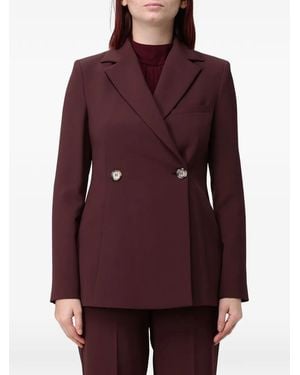 Hanita Double-Breasted Blazer - Red