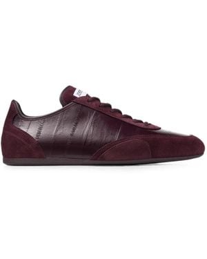 Jimmy Choo Sunny M Deep Merlot Sneakers Mit Aal-Print - Lila