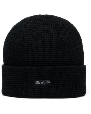 Pleasures Waffle-Knit Beanie - Black