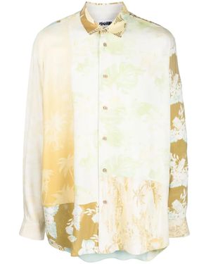 Magliano Graphic-Print Cotton Shirt - Natural