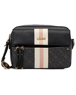 Liu Jo Medium Logo Cross-Body Bag - Black