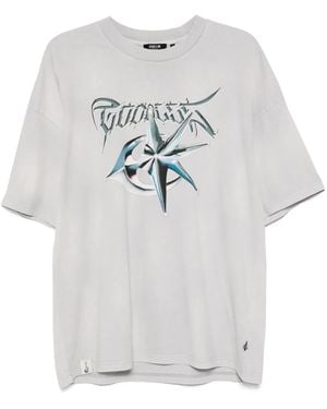 FIVE CM T-Shirt Mit Grafischem Print - Grau