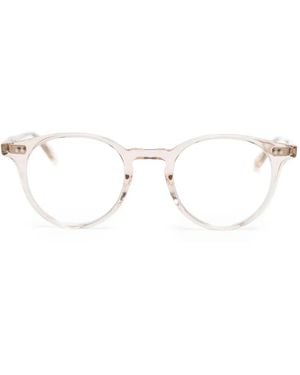 Garrett Leight Runde Clune Sonnenbrille - Natur