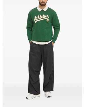 '47 Logo-Print Crew-Neck Sweatshirt - Green