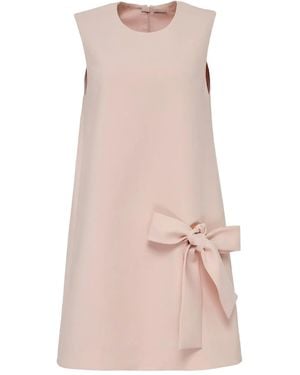 Alexis Eyden Bow-Detail Mini Shift Dress - Pink