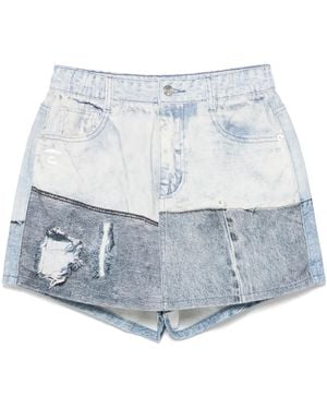 Aape By A Bathing Ape Shorts Denim - Blu