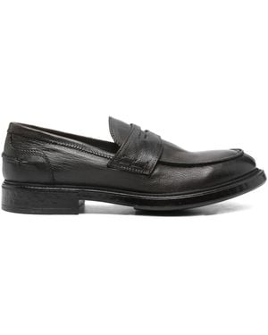 F.LLI RENNELLA Leather Loafers - Black