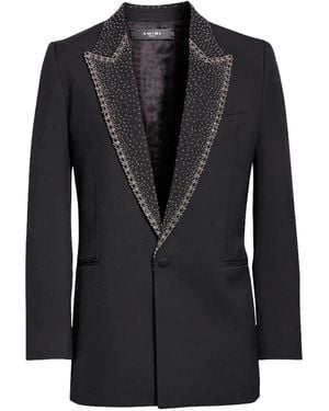 Amiri Embellished Tuxedo Blazer - Black