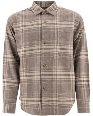 NN07 Adwin Checked Button-Fastening Shirt - Grey