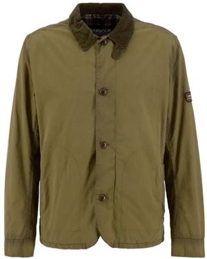 Barbour Corduroy-Collar Cotton Jacket - Green
