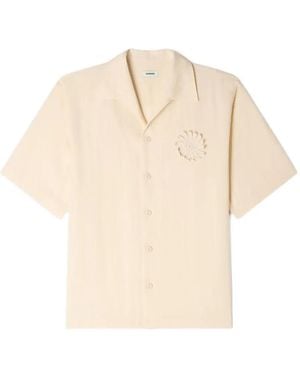 Sandro Loose-Fit Floral Crochet Shirt - White