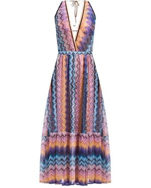 Missoni ジグザグパターン ドレス - ホワイト
