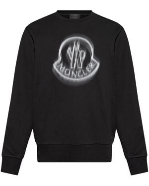 Moncler Premium Cotton Sweatshirt For - Black