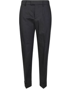 Berwich Pantalones Alice Con Bajos Vueltos - Negro