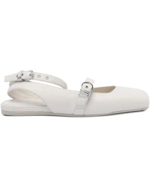Vic Matié Pumps Con Fibbia - Bianco