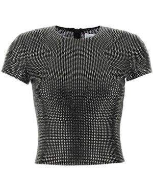 GIUSEPPE DI MORABITO Rhinestone T-Shirt - Black