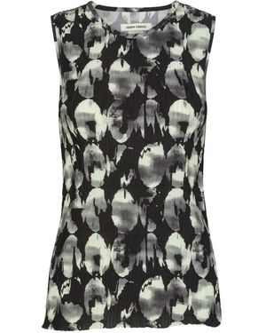 Henrik Vibskov Plissé Printed Top - Black