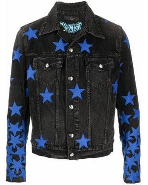 Amiri Chemist Star Denim Jacket - Blue