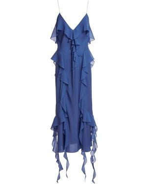 KHAITE Pim Silk Dress - Blue