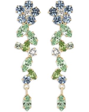 Jennifer Behr Jasmina Floral-Motif Drop Earrings - White