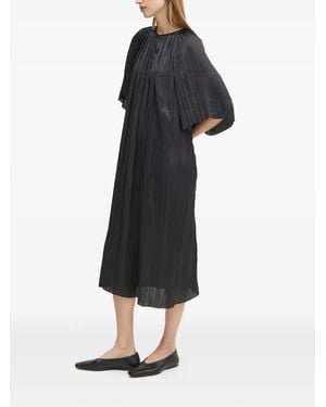 Day Birger et Mikkelsen Robe Mi-Longue À Empiècement Plissé - Noir