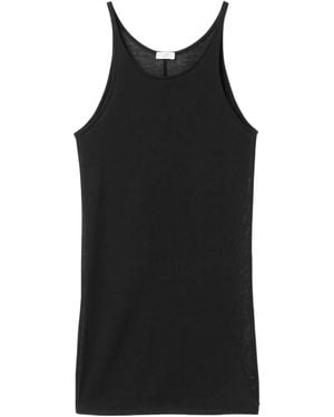 BITE STUDIOS Transparent Tank Top - Black