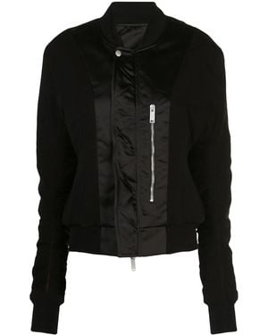 Unravel Project Zip-Up Bomber Jacket - Black