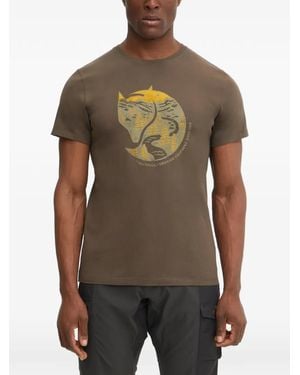 Fjallraven Graphic-Print T-Shirt - Green