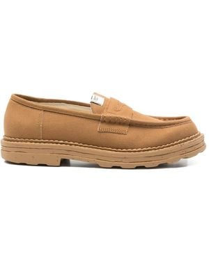 Maison Mihara Yasuhiro Logo-Patch Loafers - White