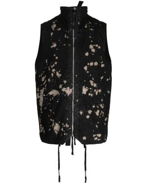 Boris Bidjan Saberi カモフラージュ ハイネックベスト - ブラック