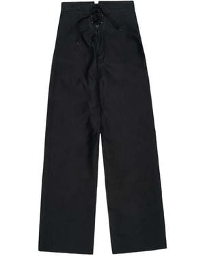Maison Margiela Lace-Up Trousers - White
