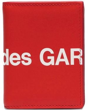Comme des Garçons Huge Logo Card Holder - Red