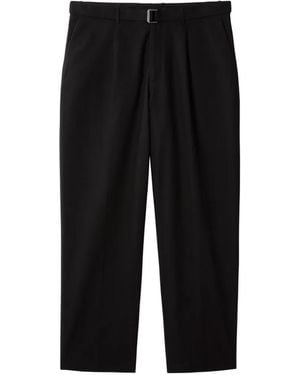 Calvin Klein Pantalon Fuselé À Taille Ceinturée - Black