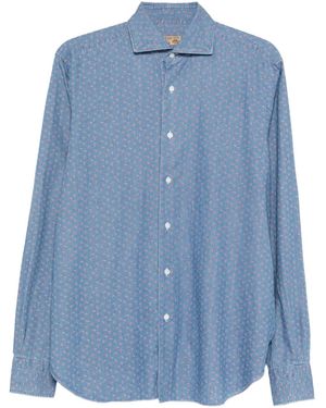 Barba Napoli Floral shirt - Blau