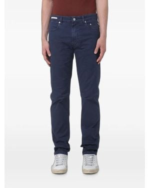 Siviglia Slim-Fit Gabardine Trousers - Blue