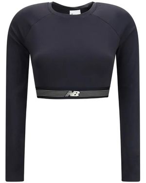 New Balance Ac Fitted Long Sleeve Top - Black