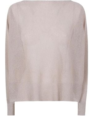 D.exterior Pullover Mit Lurex-Verzierung - Natur