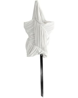 Rick Owens Draped One-Shoulder Top - White