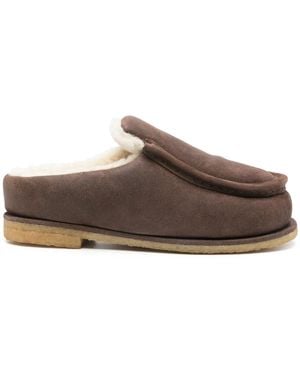 JW Anderson Slippers acolchados - Marrón