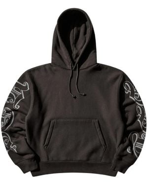 Stussy Graphic-Sleeve Hoodie - Black