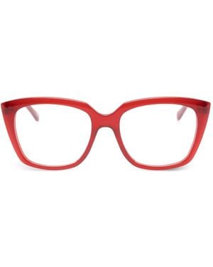 Balenciaga Gafas Con Montura Geométrica - Rojo