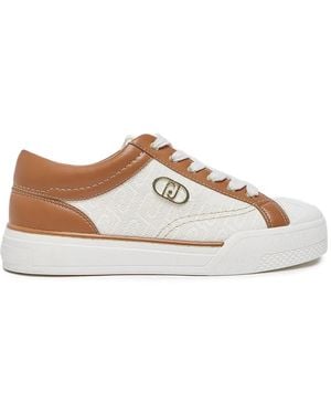 Liu Jo Sneakers With Monogram Logo - White