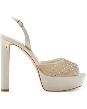 Jennifer Chamandi Antonio Sandalen Mit Kristallen - Weiß