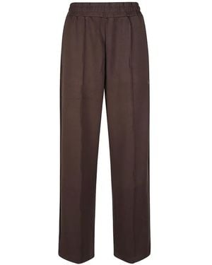 hinnominate Elasticated Pintuck Pants - Brown