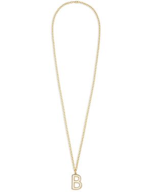 Roxanne Assoulin Big Puffy Initial Necklace - White