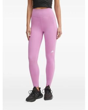 adidas Legging Own The Run À Détail De Rayures - Pink
