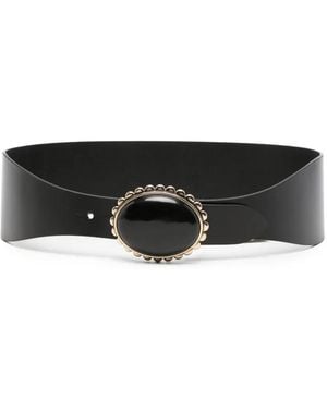 Isabel Marant Nyla Leather Belt - Black