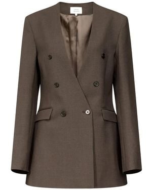 Loulou de Saison Blazer Astrid À Boutonnière Croisée - Brown