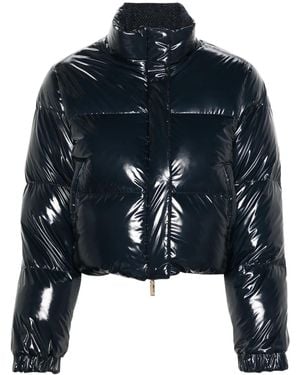Thom Browne Herringbone Reversible Down Jacket - Blue