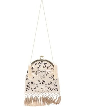 Bode Floral Tassel Backpack - Metallic